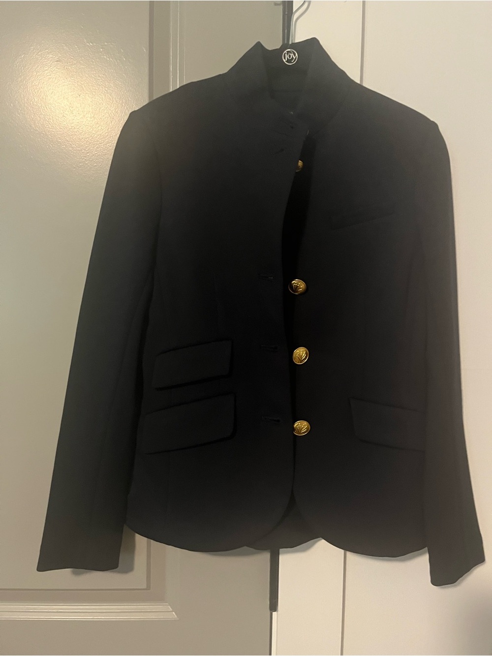 Rag n bone Womens Navy Blazer with Gold Buttons